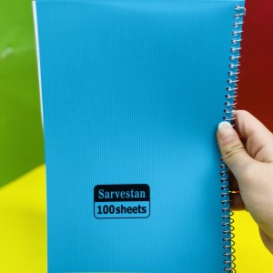 دفتر ۱۰۰برگ فنری تک رنگ کیفیت عالی