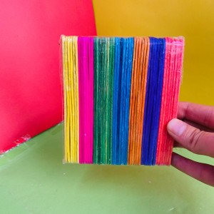چوب بستنی رنگی