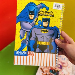 دفتر شفیعی 100 برگ فنری فانتزی کد 80