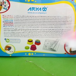 رنگ انگشتی و مهر به همراه رول نقاشی