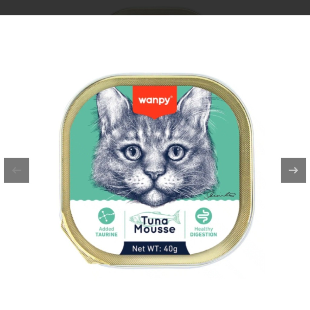 ووم گربه ونپی با طعم ماهی تن Wanppy Tuna Mousse وزن 40 گرم