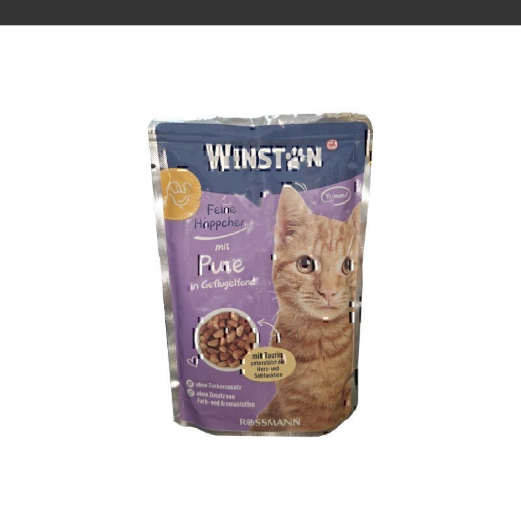 پوچ گربه وینستون با طعم بوقلمون در سس مرغ Winston Turkey In Chicken Sauce وزن 100 گرم