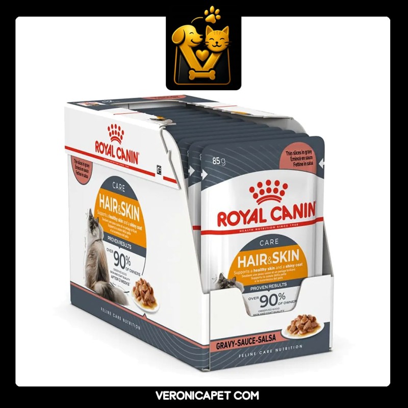 پوچ گربه هیر اند اسکین ژلی رویال کنین