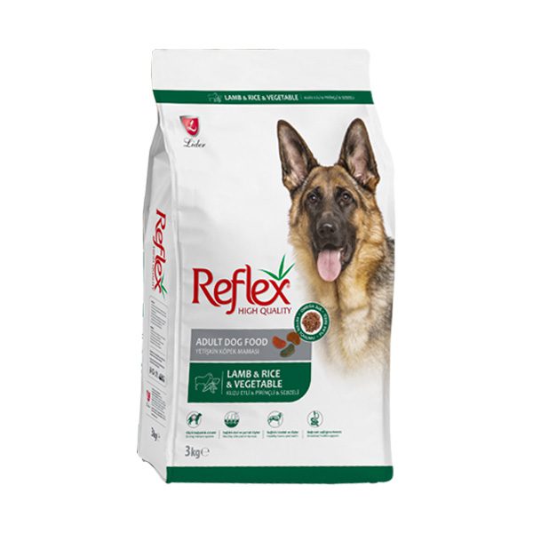 غذای خشک سگ رفلکس طعم گوشت بره، برنج و سبزیجات