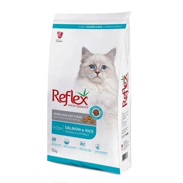 غذای گربه رفلکس عقیم شده (استرلایز) طعم ماهی سالمون و برنج – Reflex Sterilized Cat Food with Salmon