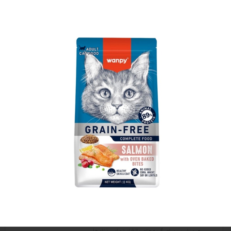 غذا خشک گربه ونپی عقیم شده با طعم ماهی سالمون و تن 8 کیلویی