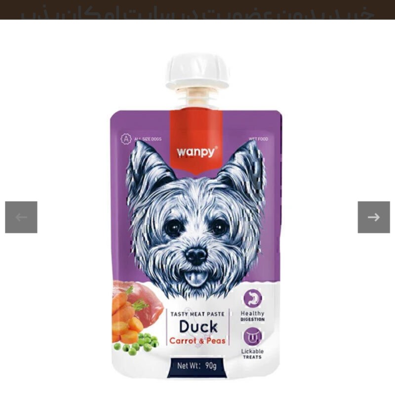 ودینگ سگ ونپی با طعم گوشت اردک و هویج Wanpy Pudding Duck & Carrot وزن 90 گرم