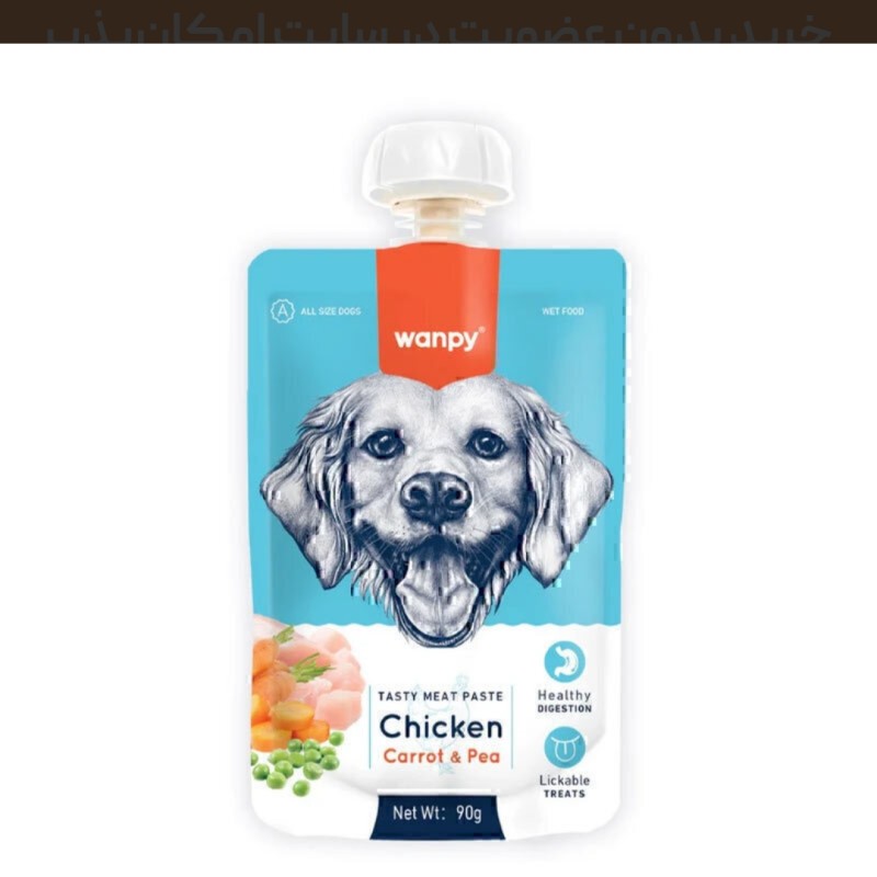 پودینگ سگ ونپی با طعم مرغ و هویج Wanpy Pudding Chicken & Carrot وزن 90 گرم