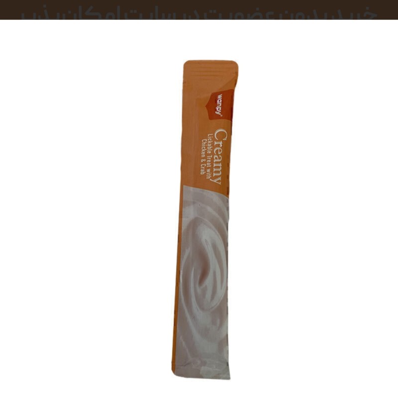 بستنی گربه ونپی با طعم مرغ و خرچنگ Wanpy Treat Chicken & Crab وزن 14 گرم