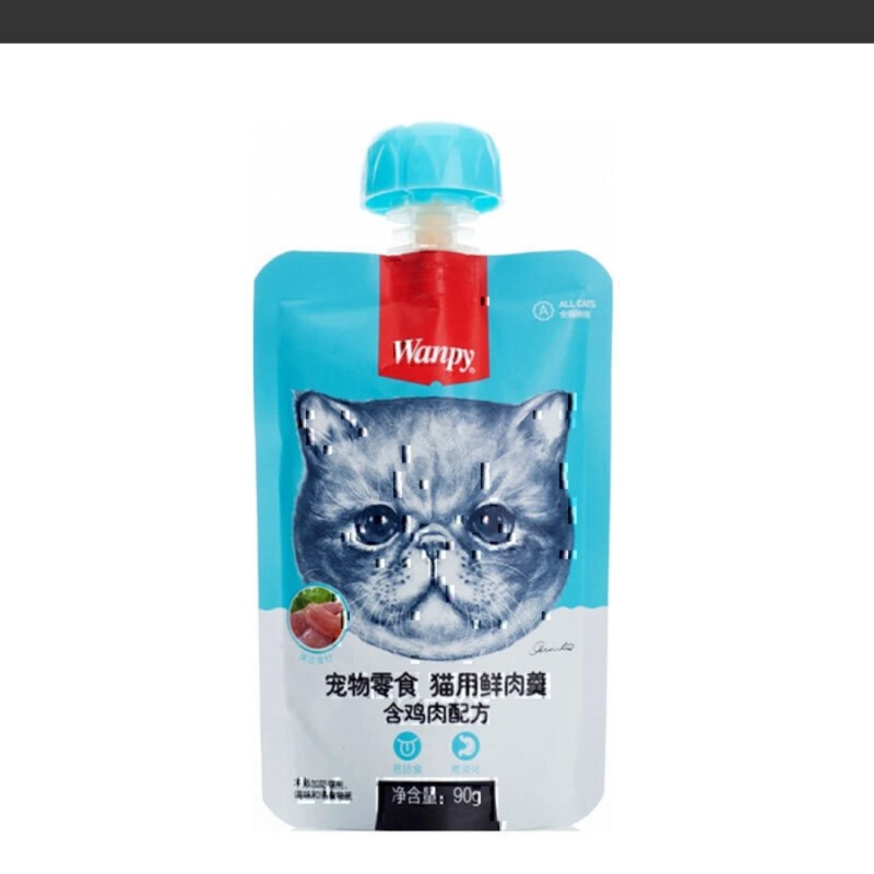 پودینگ غذای گربه ونپی با طعم مرغ Wanpy Soup Chicken وزن 90 گرم