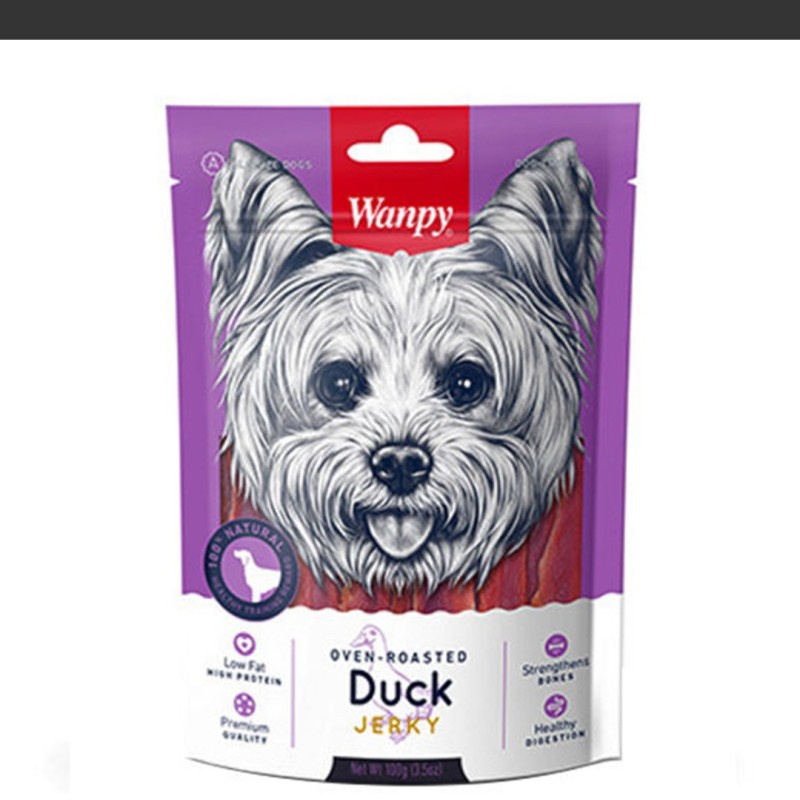 تشویقی سگ ونپی مدل Duck Jerky وزن 100 گرم