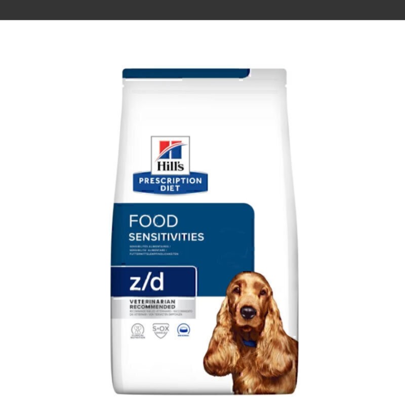 غذای خشک درمانی سگ هیلز مخصوص حساسیت غذایی Hill's Food Sensitivities z/d وزن 4 کیلوگرم