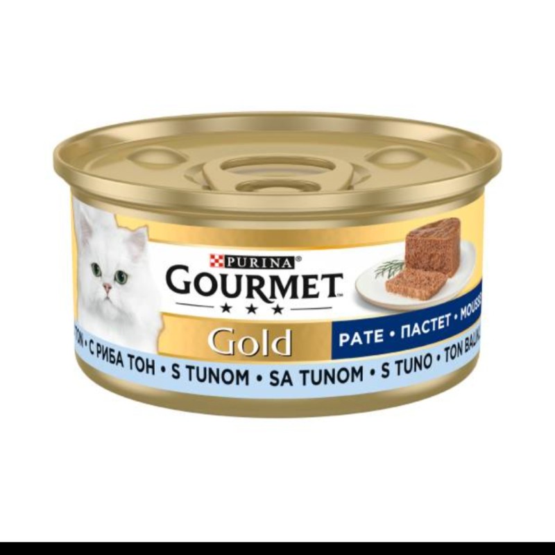 کنسرو گربه گورمت گلد پته باطعم ماهی