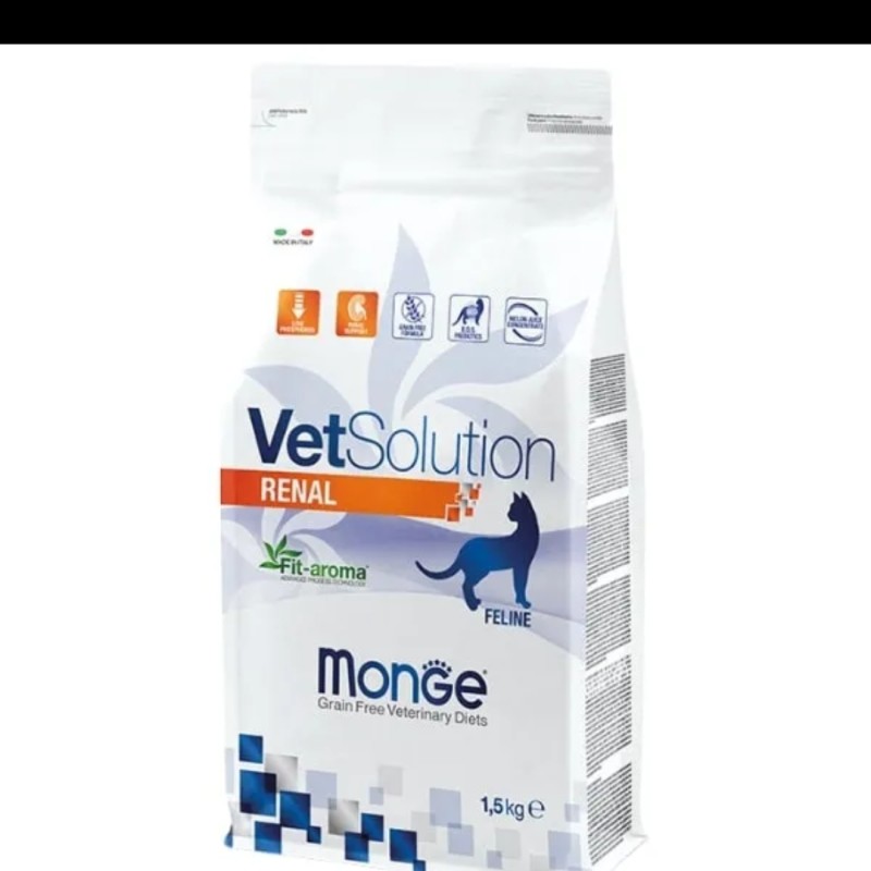غذای خشک گربه رنال مونژه – Monge Cat Renal Feline – وزن ۱.۵ کیلوگرم