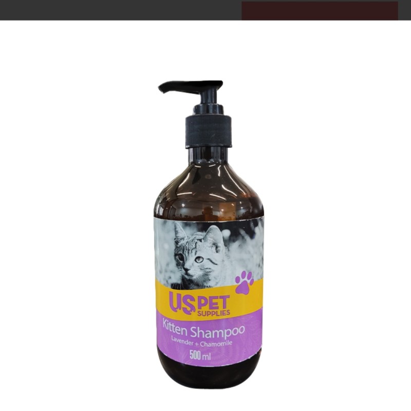 شامپو بچه گربه یو اس پت USPet Kitten Lavender Chamomile Shampoo حجم 500 میلی لیتر