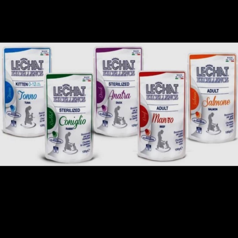 پوچ مونژه گربه 100 گرمی با 5 طعم