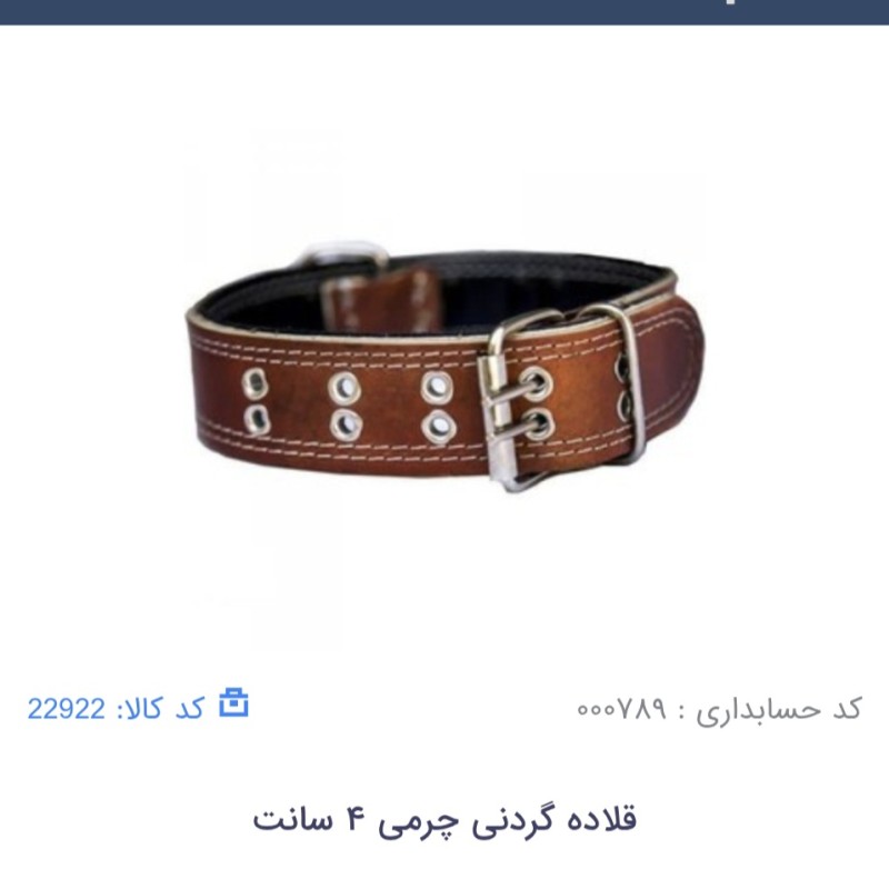 قلاده گردنی 4 سانتی ساده