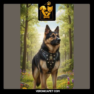 قلاده سینه بند سگ لارج | مدل خاردار | برند آوش