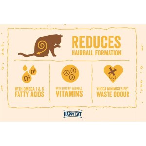 غذای گربه هپی کت هیربال مینکاس با طعم مرغ – ۱۰ کیلوگرم -Happycat Anti Hairbal