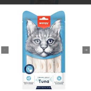 بستنی گربه ونپی با طعم ماهی تن Wanpy Creamy Treat Tuna بسته 5 عددی