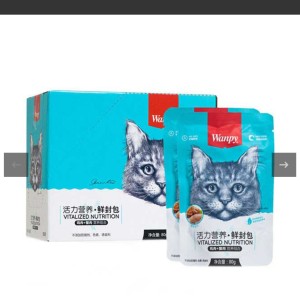 پوچ گربه ونپی مدل Chicken & Crab بسته 10 عددی