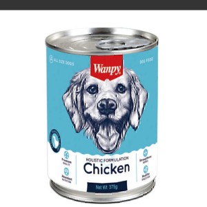 کنسرو سگ ونپی با طعم مرغ Wanpy Chicken Dog Food وزن 375 گرم