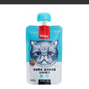 پودینگ غذای گربه ونپی با طعم مرغ Wanpy Soup Chicken وزن 90 گرم