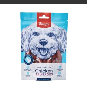 تشویقی سگ ونپی مدل Chicken Sausages وزن 100 گرم
