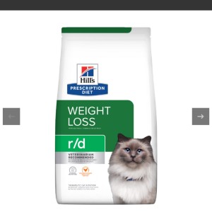 غذای خشک رژیمی گربه هیلز با طعم مرغ Hills Prescription Diet Weight Loss With Chicken وزن 1.5 کیلوگرم