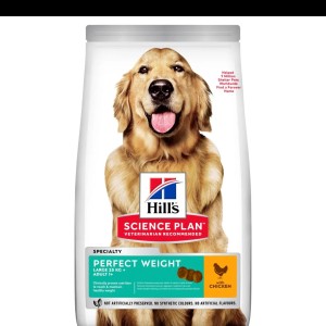 غذای خشک سگ بالغ نژاد بزرگ هیلز مدل Perfect Weight وزن 12 کیلوگرم