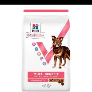 غذای خشک سگ نژاد متوسط هیلز مدل Multi-Benefit با طعم بره و برنج