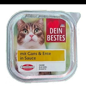 ووم گربه دین بستس با طعم غاز و اردک وزن 100 گرم