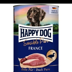 کنسرو سگ هپی داگ مدل France با طعم گوشت اردک 400 گرم
