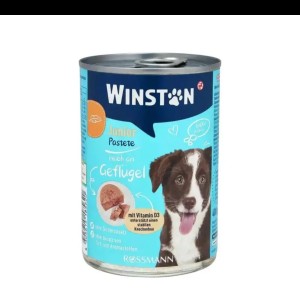 کنسرو توله سگ وینستون با طعم مرغ وزن 400 گرم
