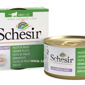 کنسرو گربه شسیر فیله مرغ Schesir Chicken Fillets