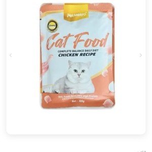 پوچ گربه مترو  با طعم مرغ