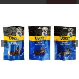 تشویقی سگ یو اس پت مدل پک گوشت گوزن USPet Deer Pack بسته 3 عددی