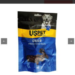 تشویقی سگ یو اس پت مدل پک گوشت گوزن USPet Deer Pack بسته 3 عددی