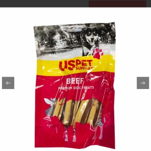 تشویقی سگ یو اس پت مدل پک گوشت گاو USPet Beef Pack بسته 4 عددی
