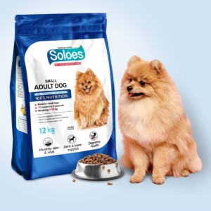 سولو اس (Soloes) - غذای خشک سگ 12 کیلویی 🔸️مدل: بالغ نژاد کوچک 🔹️طعم: مرغ، برنج و غلات 🔸️محصول اسپانیا