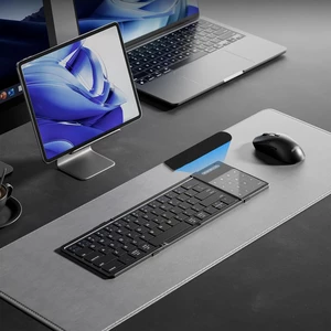 کیبورد بی‌‌سیم تاشو شارژی با تاچ پد لمسی
