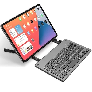 صفحه کلید بی‌سیم تاشو شارژی هارمونیکا با استند موبایل و تبلت