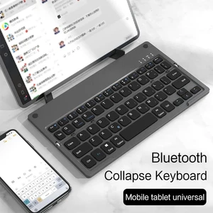 قیمت کیبورد بی‌سیم تاشو شارژی هارمونیکا با استند موبایل و تبلت