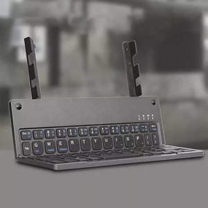 کیبورد بی‌سیم تاشو شارژی هارمونیکا با استند موبایل و تبلت