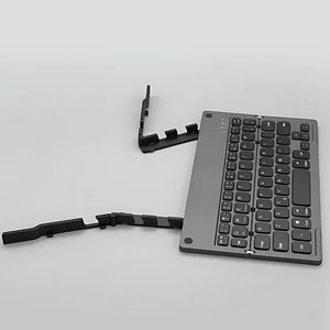 کیبورد بی‌سیم تاشو شارژی هارمونیکا با استند موبایل و تبلت