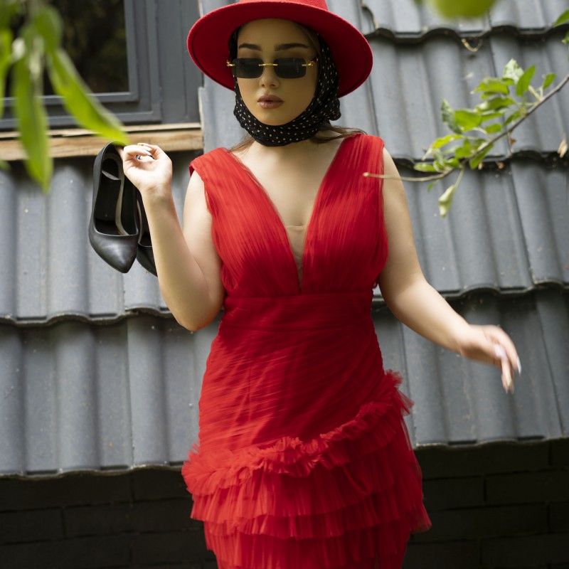 پیراهن مینی mia red