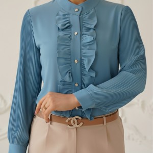 شومیز آستین پلیسه