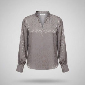 شومیز ساتن با طرح های محو