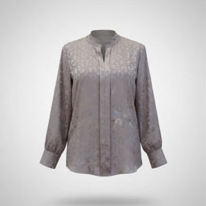 شومیز ساتن با طرح های محو