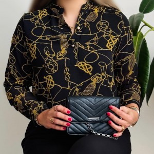 شومیز حریر طرح دار